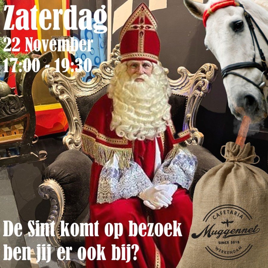 Sinterklaas komt op bezoek !